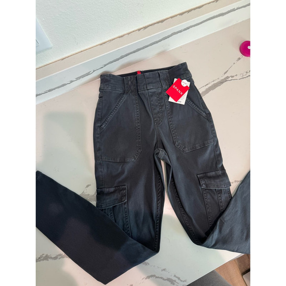 NWT Spanx Stretch Twill Ankle Cargo Pant Size XS Petite - Picture 5 of 13